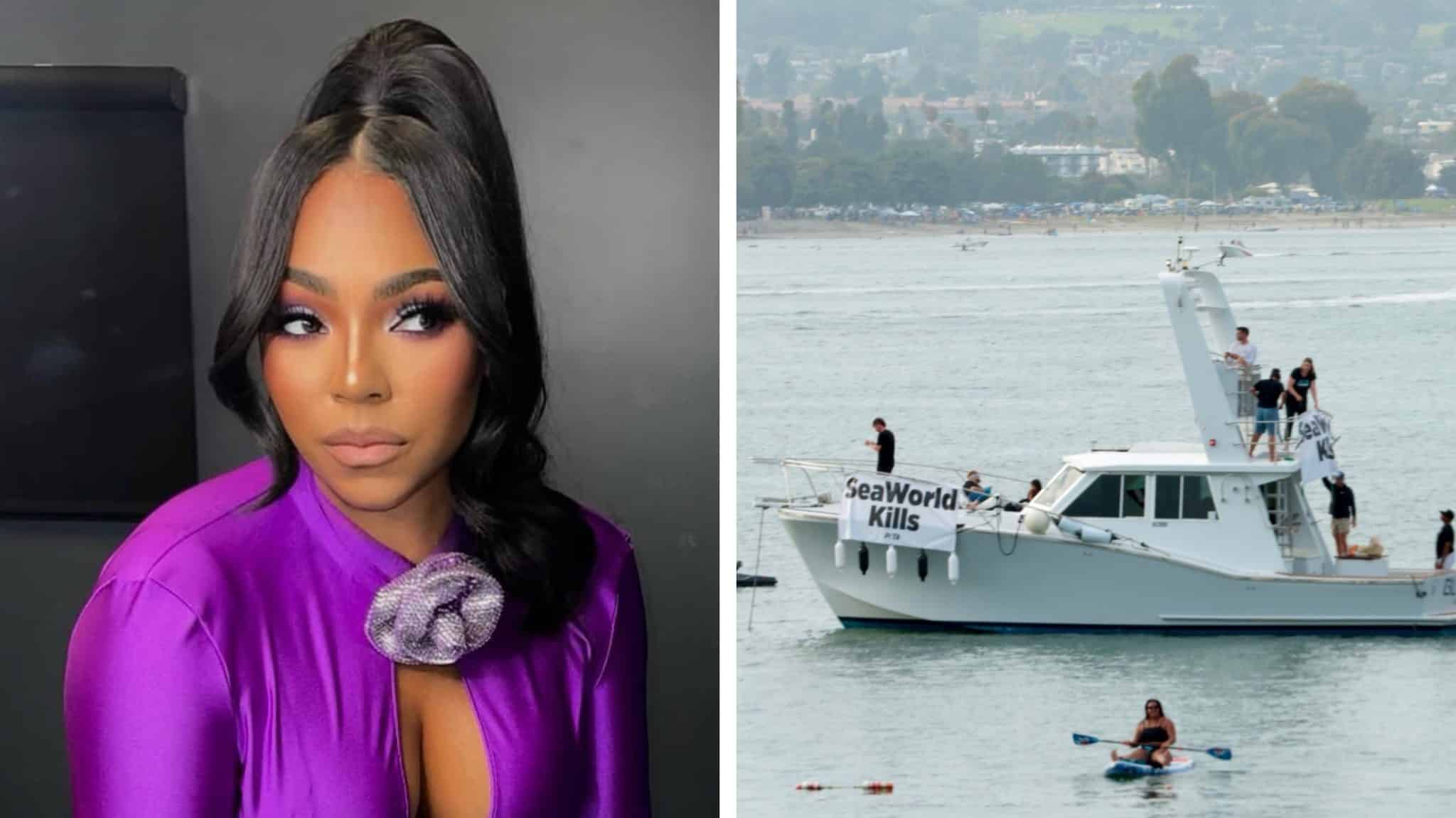 Hold Up! Ashanti’s SeaWorld Concert Interrupted by PETA Protest