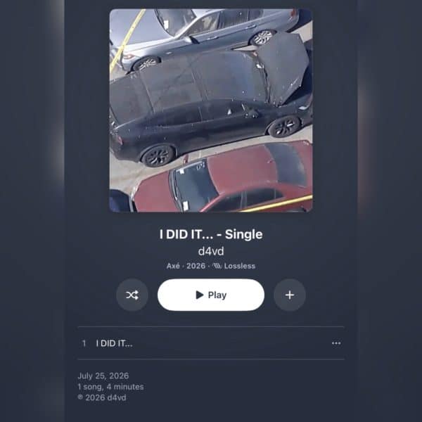 D4vd’s Apple Music Hacked: Fake ‘I DID IT’ Song About Celeste Rivas Appears