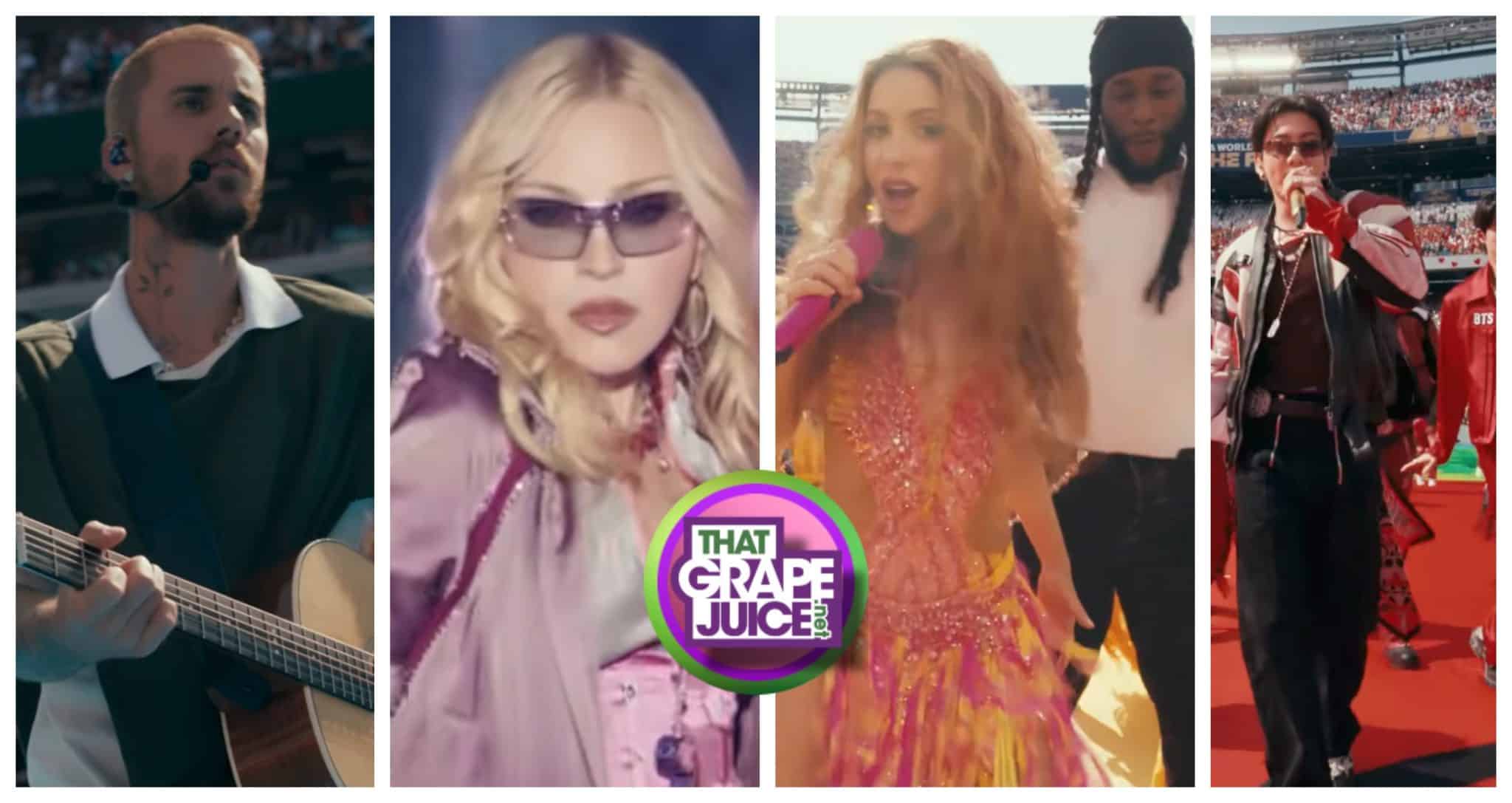 Watch: Madonna, Justin Bieber, BTS & Shakira Make History at FIFA World Cup Final Halftime Show