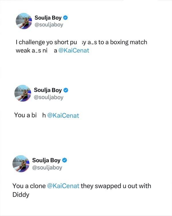 Soulja Boy Challenges Kai Cenat to Boxing Match, Calls Him a "Diddy Clone"