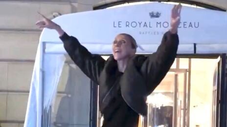 Celine Dion Celebrates Comeback Barefoot With Paris Fans