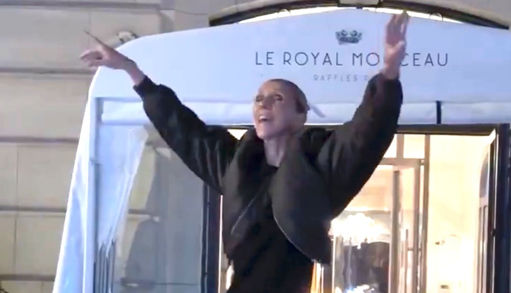 Celine Dion Celebrates Comeback Barefoot With Paris Fans