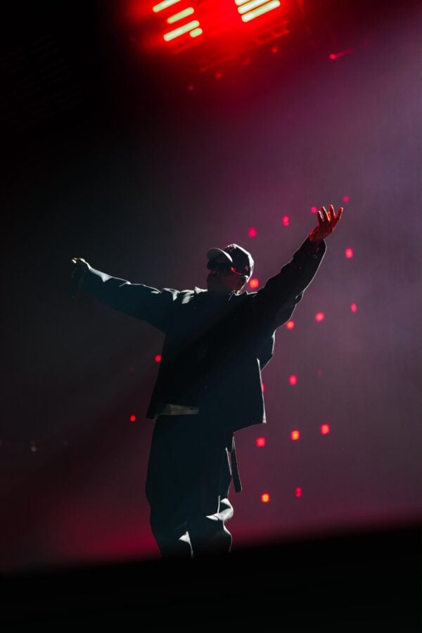 Jay-Z performing at Tottenham Hotspur Stadium on night two of JAŸ-Z 30 in London