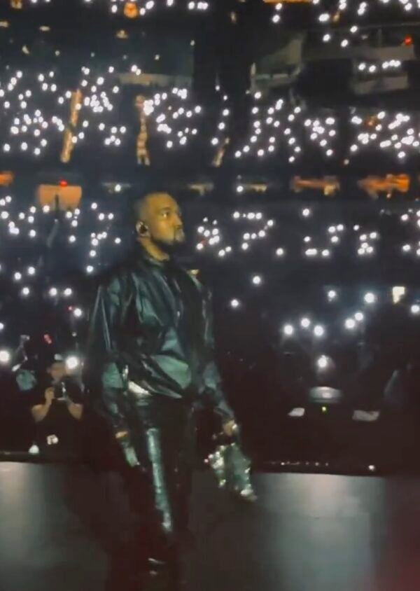 Kanye West  Delivers Surprise Performance at Chris Brown & Usher L.A. Show