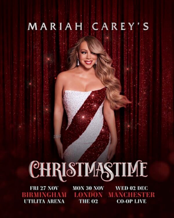 It’s Time! Mariah Carey Announces 2026 UK Christmas Tour