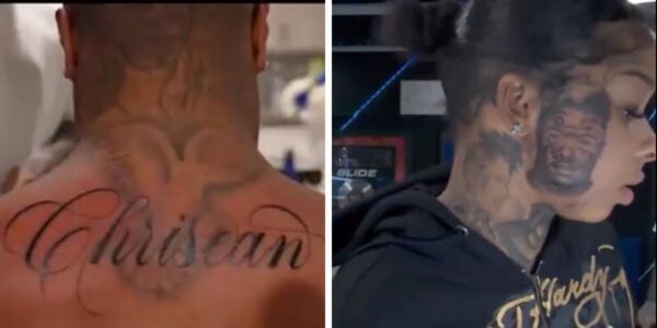 Blueface and Chrisean tattoos 
