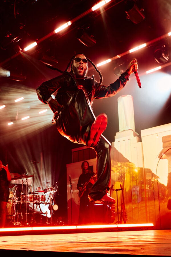 Burna Boy performs at Apple Music Hall London