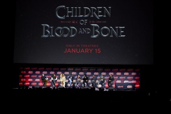 'Children of Blood and Bone' Cast Draws Cheers at New York Comic Con - cast and moderator Rian Johnson on the panel
