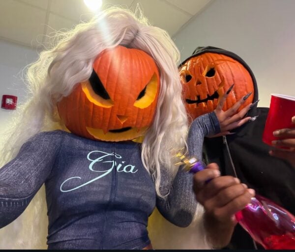 Megan Thee Stallion halloween pumpkin head