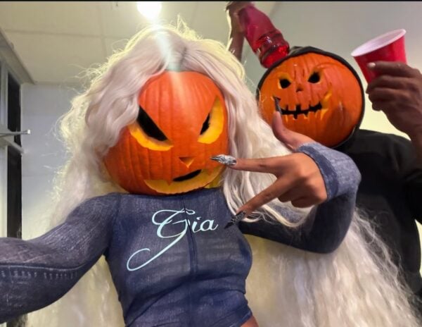 Megan Thee Stallion halloween pumpkin head