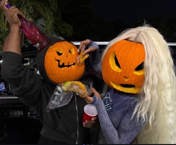 Megan Thee Stallion halloween pumpkin head