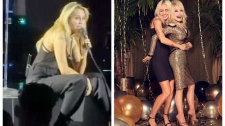 Miley Cyrus Honors Dolly Parton During Emotional Stage Return