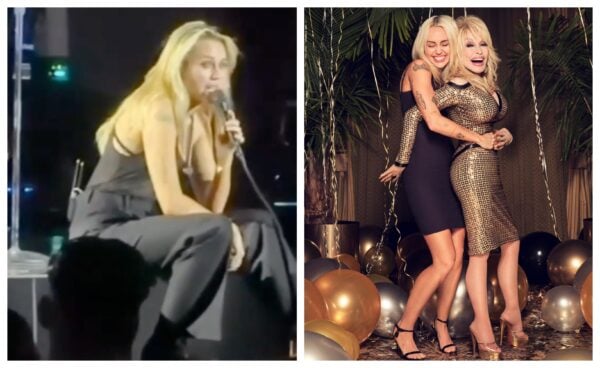 Miley Cyrus Honors Dolly Parton During Emotional Stage Return